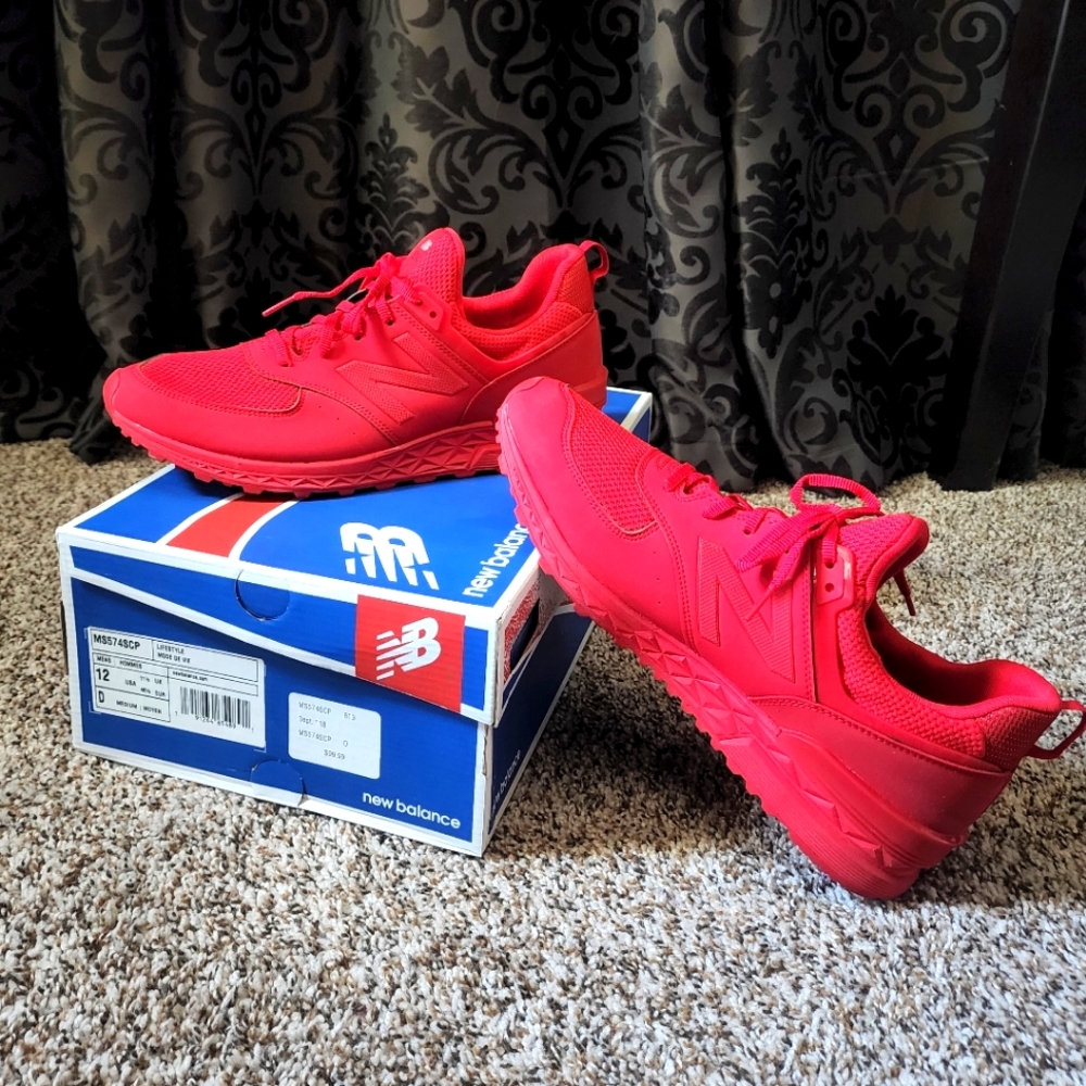 New Balance Men’s All-Red Athletic Sneakers
